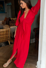 Eve Day Dress in Vivid Red