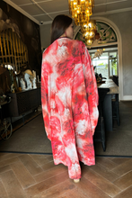 Crimson Drift Kaftan