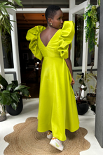 The Taffeta Midi Gown – Now in Punchy Green