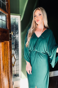 Hunter Green Twist Dress