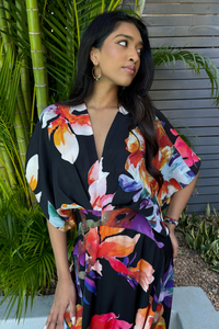 Bold Floral Stitch Serenity Dress