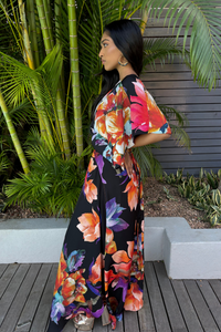 Bold Floral Stitch Serenity Dress